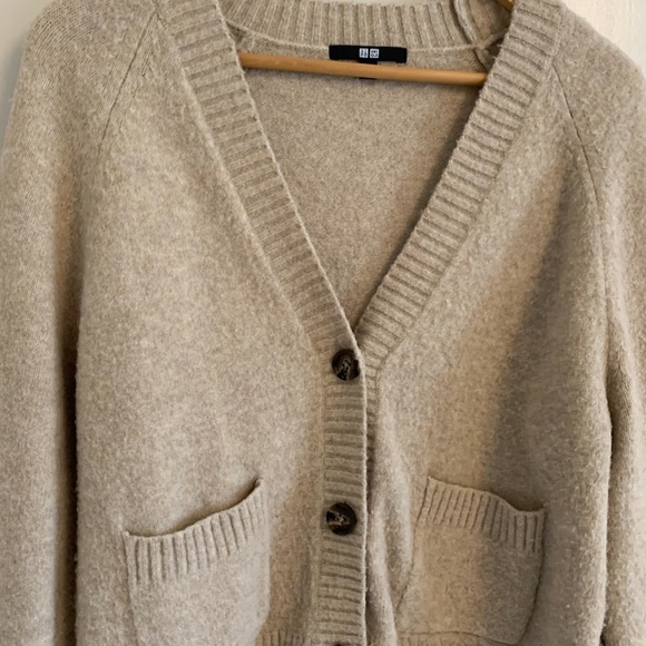 Tan Uniqlo Cardigan - Picture 2 of 4